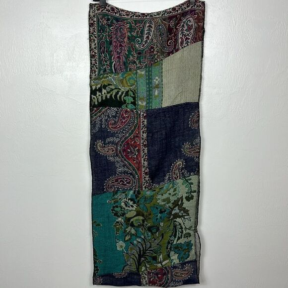 Paisley print patchwork infinity scarf - Picture 3 of 5